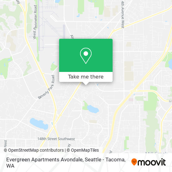 Mapa de Evergreen Apartments Avondale
