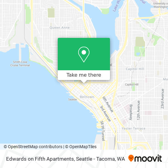Mapa de Edwards on Fifth Apartments