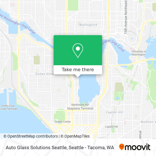 Auto Glass Solutions Seattle map