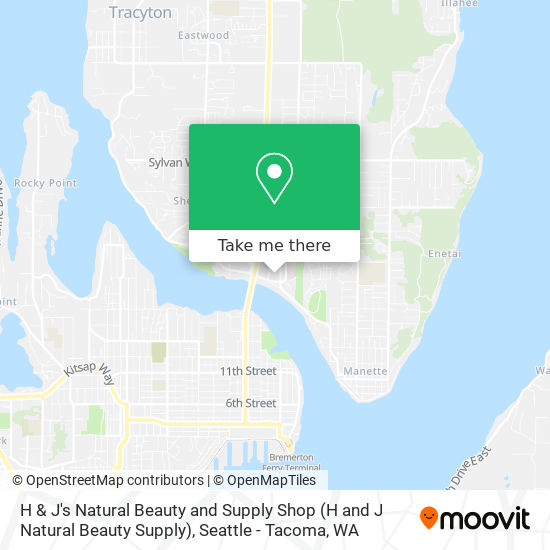 H & J's Natural Beauty and Supply Shop map