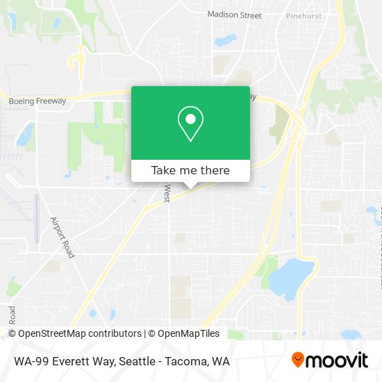 Mapa de WA-99 Everett Way