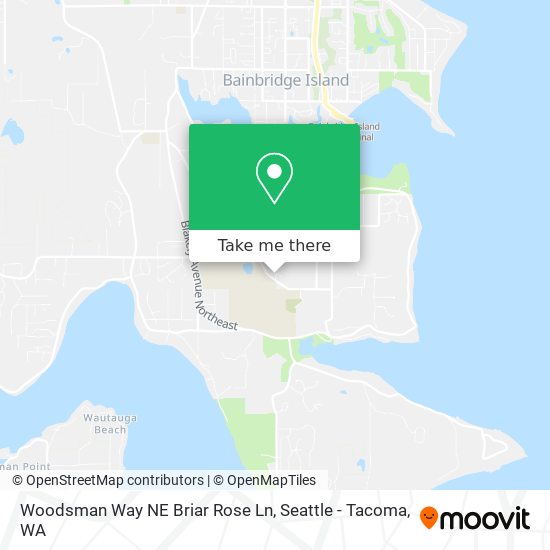 Mapa de Woodsman Way NE Briar Rose Ln