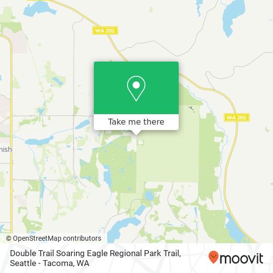 Mapa de Double Trail Soaring Eagle Regional Park Trail, Sammamish, WA 98074
