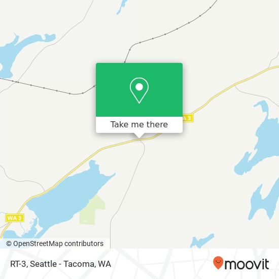 Mapa de RT-3, Shelton, WA 98584