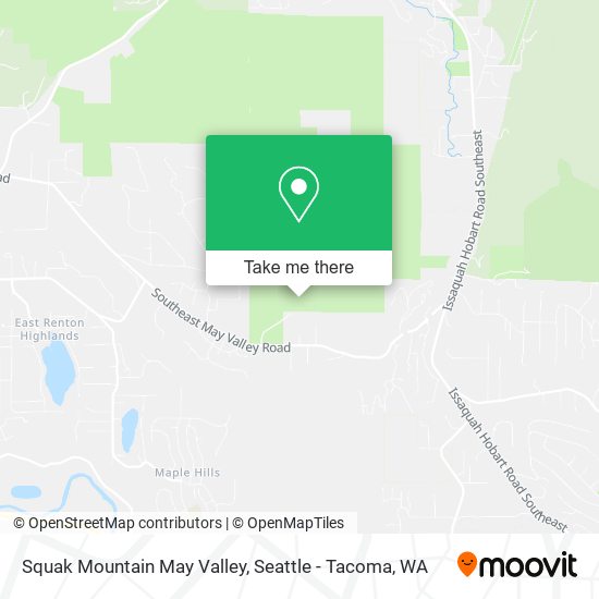 Mapa de Squak Mountain May Valley