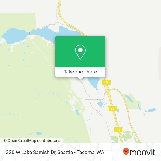 Mapa de 320 W Lake Samish Dr, Bellingham, WA 98229