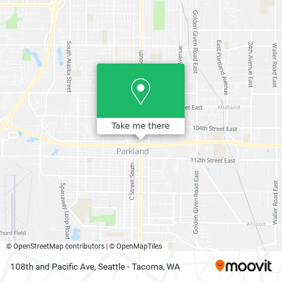 Mapa de 108th and Pacific Ave