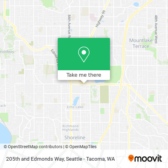 Mapa de 205th and Edmonds Way