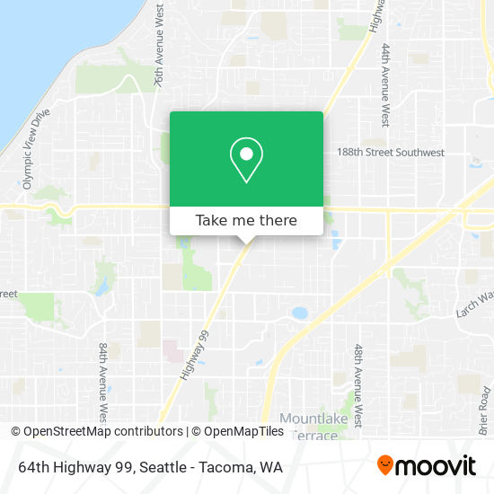 64th Highway 99 map