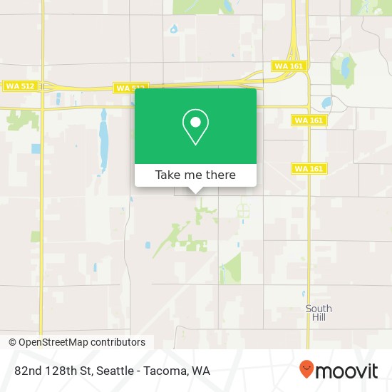 Mapa de 82nd 128th St, Puyallup, WA 98373