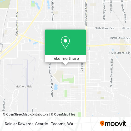 Rainier Rewards map