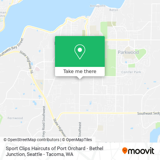 Mapa de Sport Clips Haircuts of Port Orchard - Bethel Junction