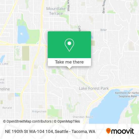 Mapa de NE 190th St WA-104 104