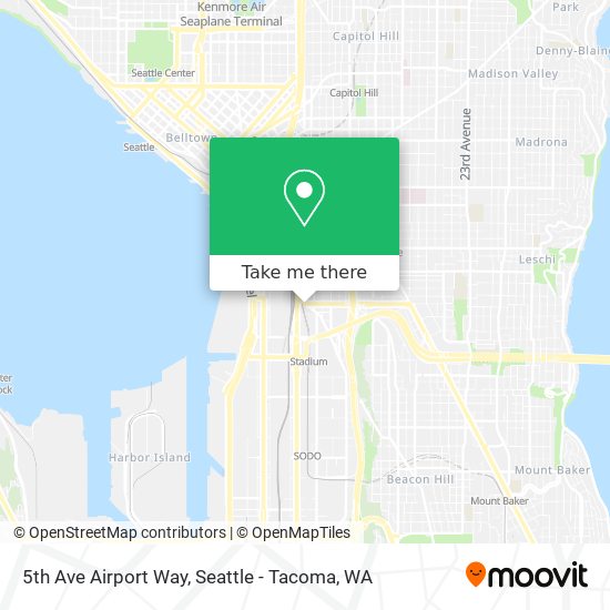 5th Ave Airport Way map