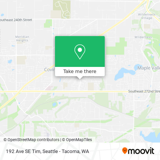 192 Ave SE Tim map