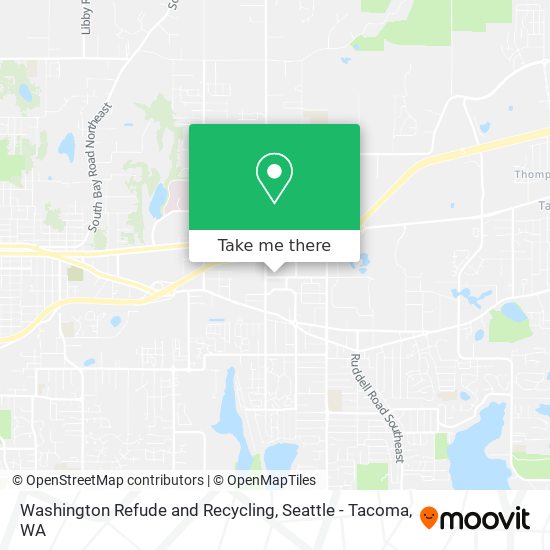 Washington Refude and Recycling map