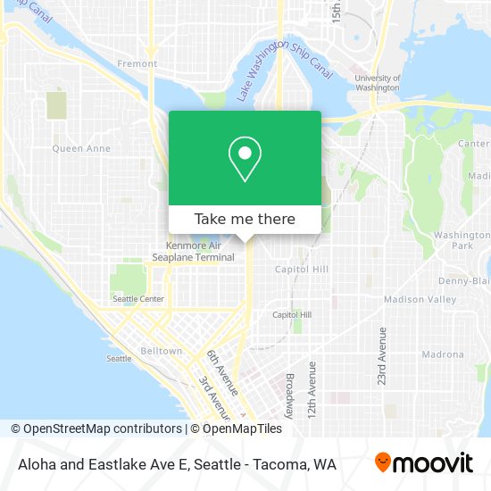 Mapa de Aloha and Eastlake Ave E