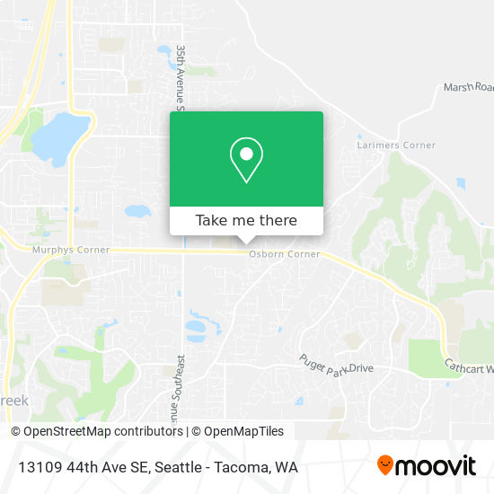 Mapa de 13109 44th Ave SE