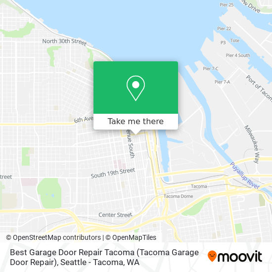 Mapa de Best Garage Door Repair Tacoma