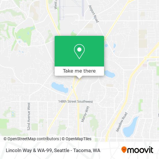 Mapa de Lincoln Way & WA-99