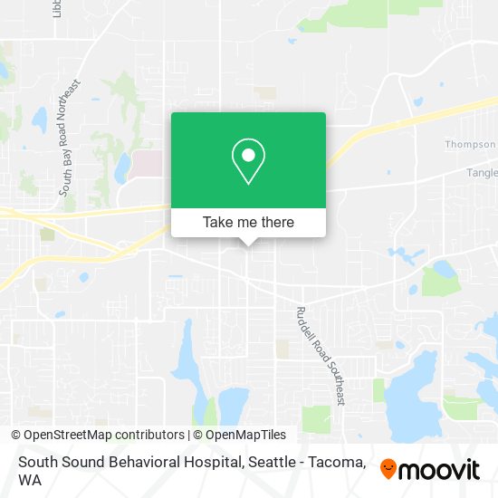 South Sound Behavioral Hospital map