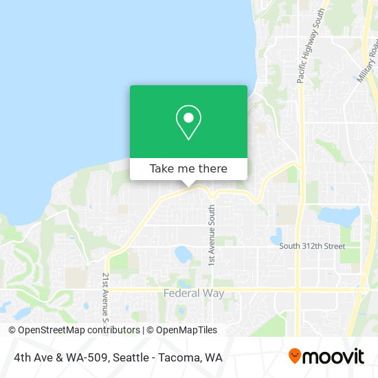 Mapa de 4th Ave & WA-509