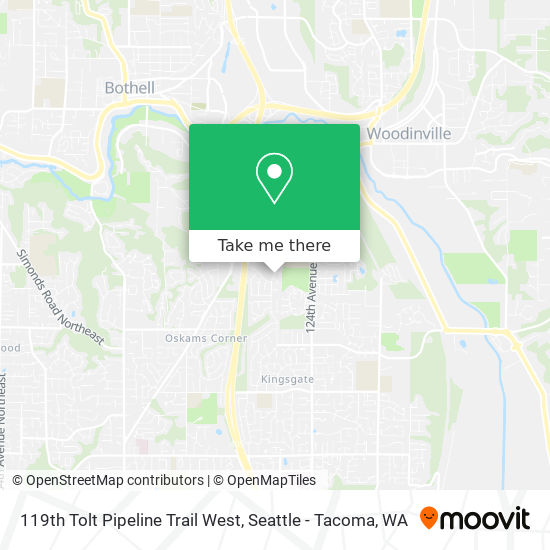 119th Tolt Pipeline Trail West map