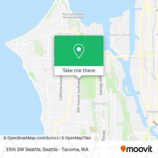 35th SW Seattle map