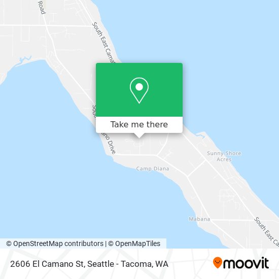 2606 El Camano St map