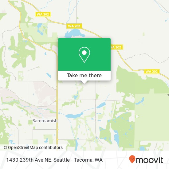 Mapa de 1430 239th Ave NE, Sammamish, WA 98074