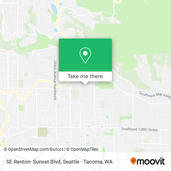 SE Renton- Sunset Blvd map