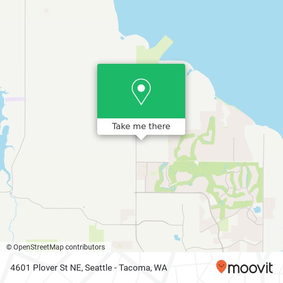 Mapa de 4601 Plover St NE, Olympia, WA 98516