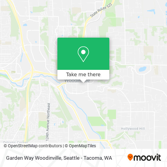 Garden Way Woodinville map