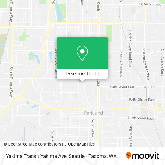 Mapa de Yakima Transit Yakima Ave