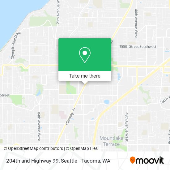 204th and Highway 99 map