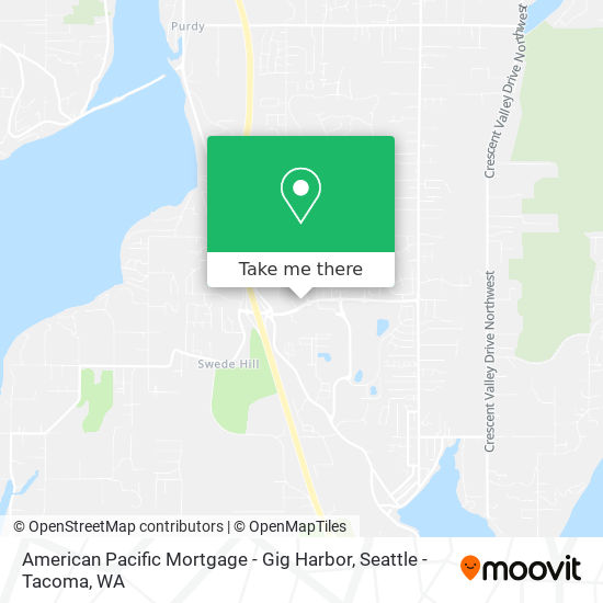 Mapa de American Pacific Mortgage - Gig Harbor