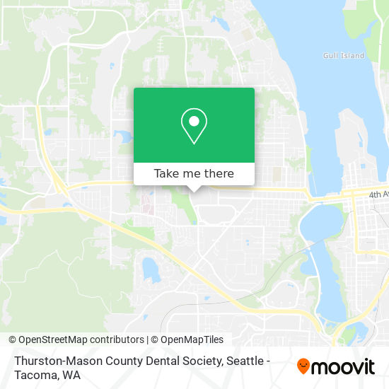 Thurston-Mason County Dental Society map