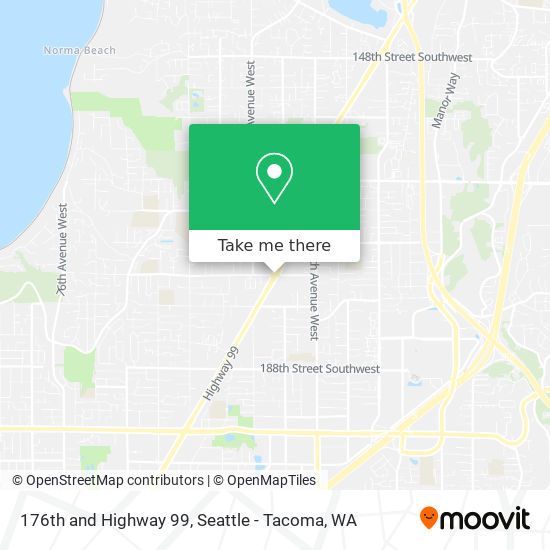 176th and Highway 99 map