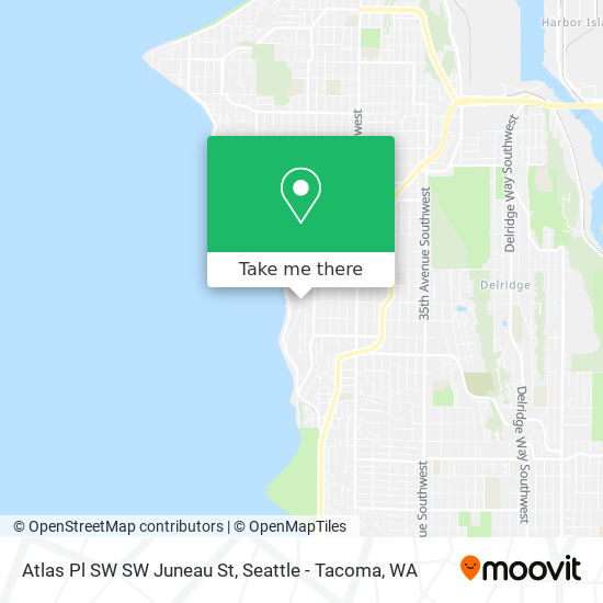 Mapa de Atlas Pl SW SW Juneau St