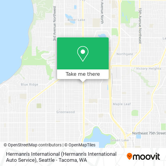 Mapa de Hermann's International (Hermann's International Auto Service)