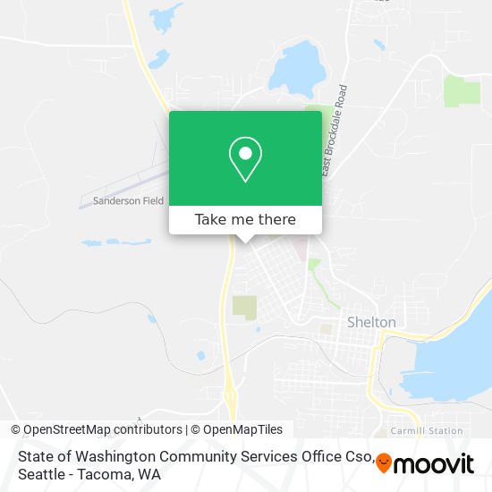 State of Washington Community Services Office Cso map