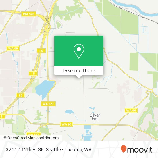 Mapa de 3211 112th Pl SE, Everett, WA 98208