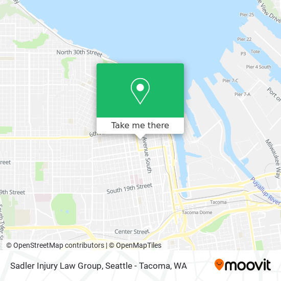 Sadler Injury Law Group map