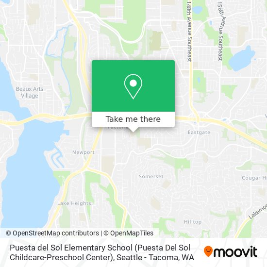 Mapa de Puesta del Sol Elementary School (Puesta Del Sol Childcare-Preschool Center)