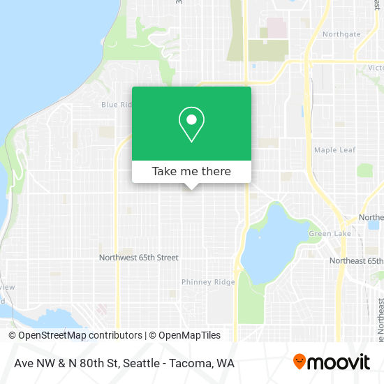 Mapa de Ave NW & N 80th St