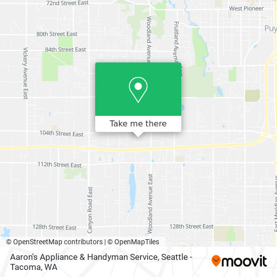 Aaron's Appliance & Handyman Service map