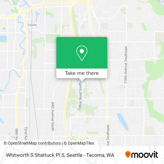 Whitworth S Shattuck Pl S map