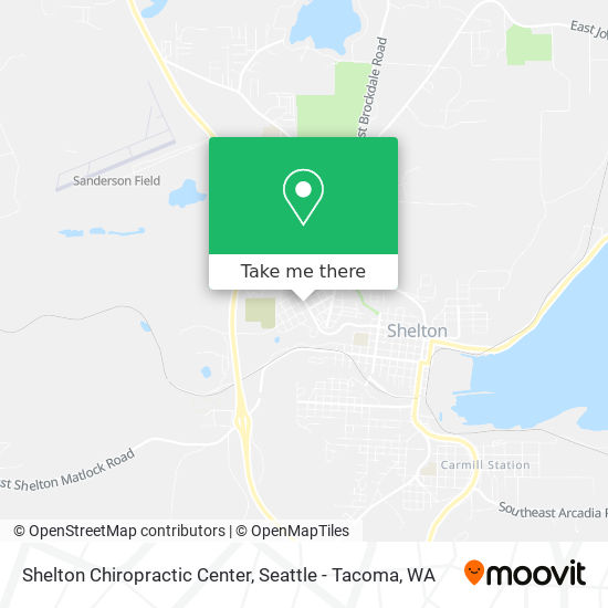 Mapa de Shelton Chiropractic Center