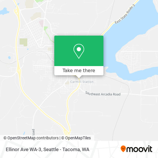 Mapa de Ellinor Ave WA-3