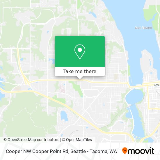 Mapa de Cooper NW Cooper Point Rd